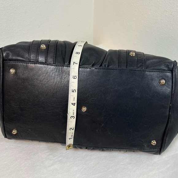 Authentic Gucci Black Leather GG Ring Shoulder Bag Vintage Y2K **AS IS** - Picture 5 of 16